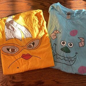 Monsters inc. tshirts Sully and Roz